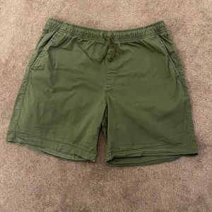 Men’s Olive Green Jogger Shorts